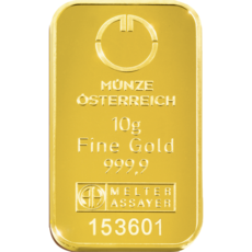 10g Au tehlicka Münze Österreich