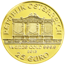 1/4 oz Au Wiener Philharmoniker 25 EUR